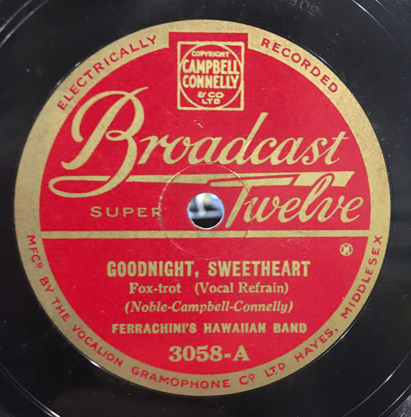 Ferrachini's Hawaiian Band – Goodnight, Sweetheart / Wabash