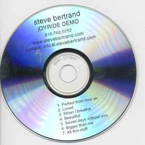 Steve Bertrand - jOYRIDE DEMO album cover
