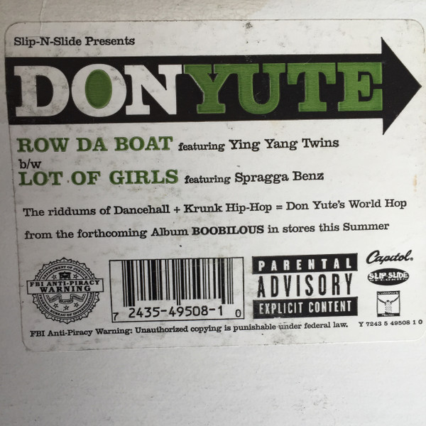 Don Yute Row Da Boat 2004 Vinyl Discogs