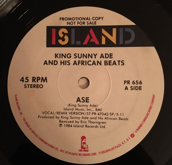 King Sunny Ade & His African Beats – Ase (1984, Vinyl) - Discogs