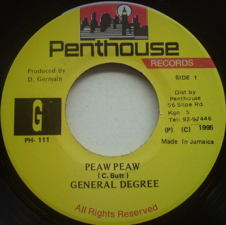 General Degree – Peaw Peaw (1995, Vinyl) - Discogs