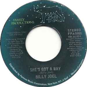 Billy Joel - She's Got A Way | Releases | Discogs