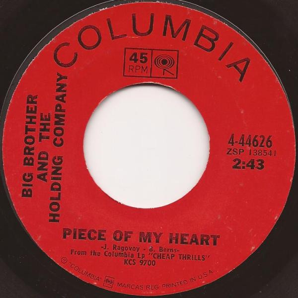 Piece Of My Heart by Big Brother & the Holding Company - Songfacts