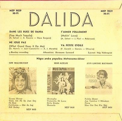 baixar álbum Dalida - Dans Les Rues De Bahia