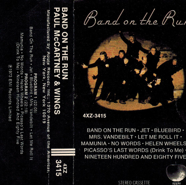 Paul McCartney & Wings – Band On The Run (1973, Cassette) - Discogs