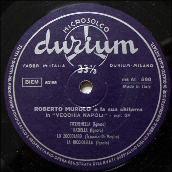 last ned album Roberto Murolo E La Sua Chitarra - Vecchia Napoli Raccolta Di Canzoni Popolari Napoletani Anteriori Al 1900 Vol II