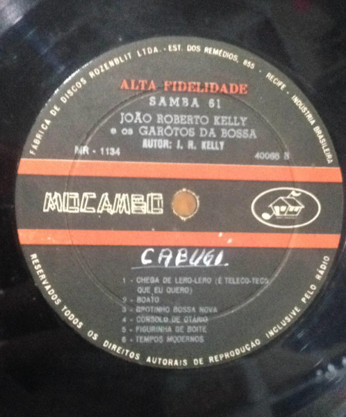 João Roberto Kelly E Os Garotos Da Bossa – Samba 61 (Vinyl) - Discogs