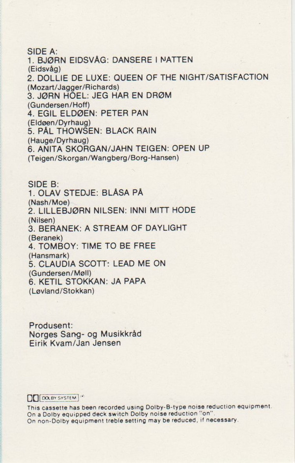 télécharger l'album Various - Norges Sang Og Musikkråd Jubileumskassetten 8687
