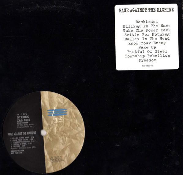 Rage Against The Machine (1992, Vinyl) - Discogs