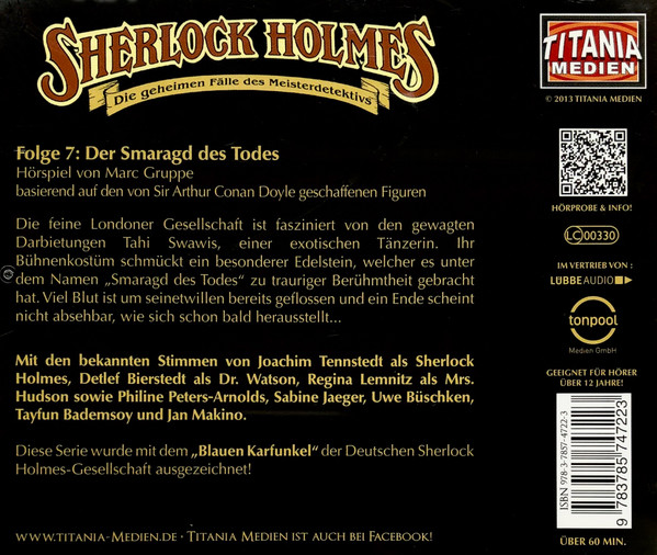 baixar álbum Marc Gruppe - Sherlock Holmes 7 Der Smaragd Des Todes