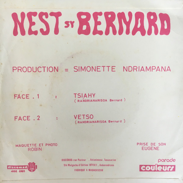 lataa albumi Nest Sy Bernard, Randrianarisoa Bernard - Tsiahy Vetso