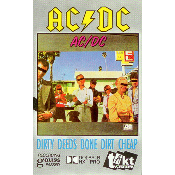 AC/DC – Dirty Deeds Done Dirt Cheap (Cassette) - Discogs