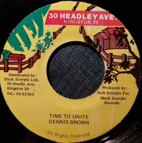 Dennis Brown – Time To Unite (1992, Vinyl) - Discogs