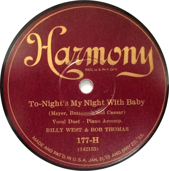 ladda ner album Billy West & Bob Thomas - Hi Ho The Merrio To Nights My Night With Baby