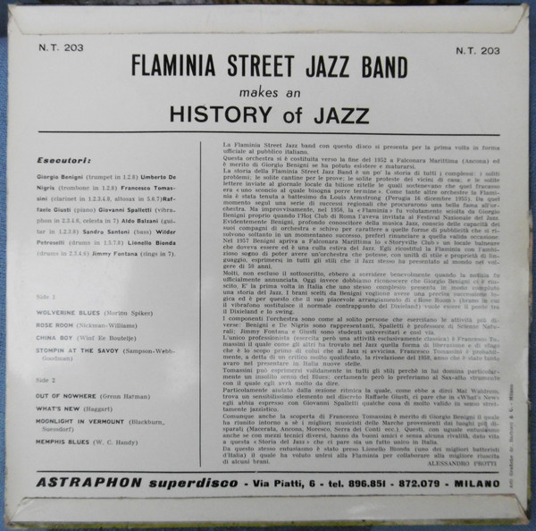 descargar álbum Flaminia Street Jazz Band - Flaminia Street Jazz Band Makes An History Of Jazz