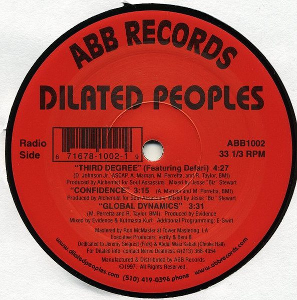 Dilated Peoples – Third Degree (1997, Vinyl) - Discogs