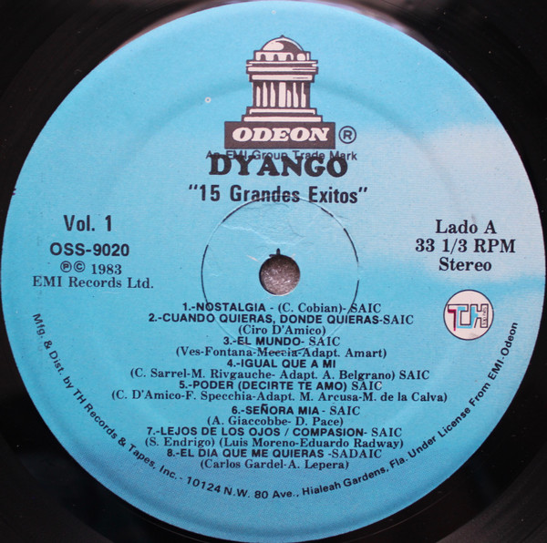 télécharger l'album Dyango - 15 Grand Exitos Vol1