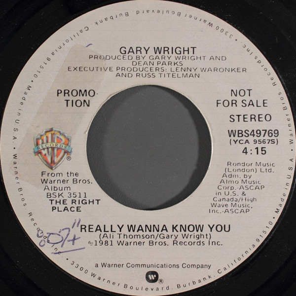 GARY WRIGHT - Really Wanna Know You (Tradução/Pt/Brasil) 1981