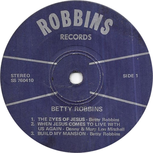 ladda ner album Betty Robbins - The Eyes Of Jesus