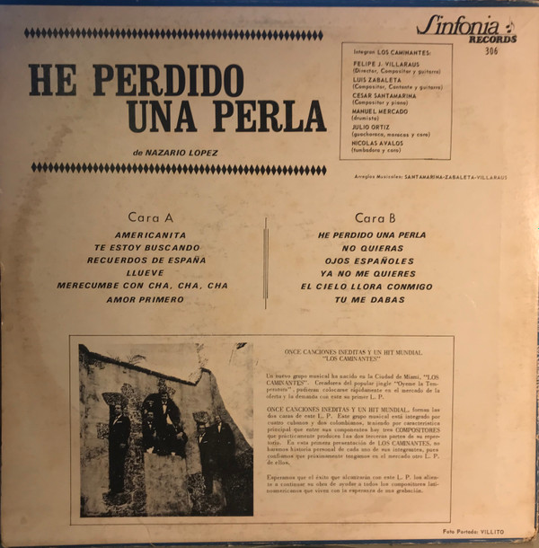 télécharger l'album Los Caminantes - He Perdido Una Perla De Nazario Lopez