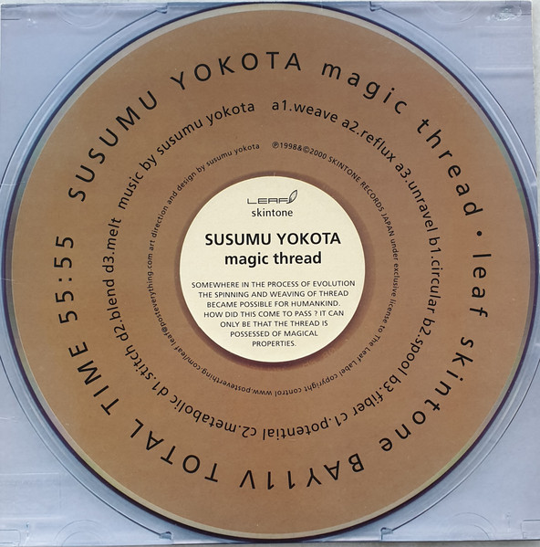 Susumu Yokota – Magic Thread (2000, CD) - Discogs