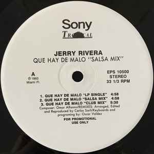 Jerry Rivera - Que Hay De Malo "Salsa Mix" album cover