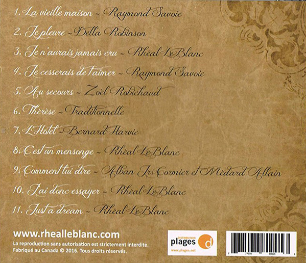 Album herunterladen Download Rhéal LeBlanc - La Vieille Maison album