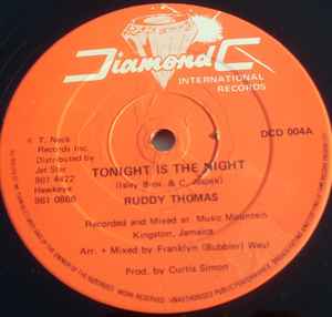 Ruddy Thomas - Tonight Is The Night: 12
