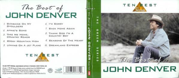 John Denver – The Very Best Of John Denver (1994, CD) - Discogs