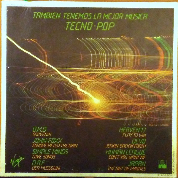 Tenemos La Musica TECNO-POP (1982, - Discogs