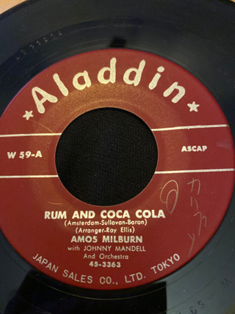 Amos Milburn With Johnny Mandell And Orchestra - Rum And Coca Cola