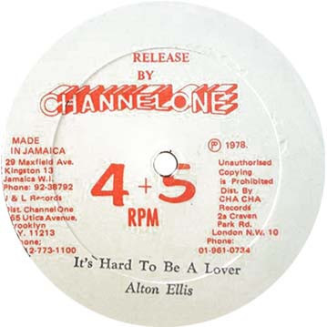 Alton Ellis – It's Hard To Be A Lover (Vinyl) - Discogs