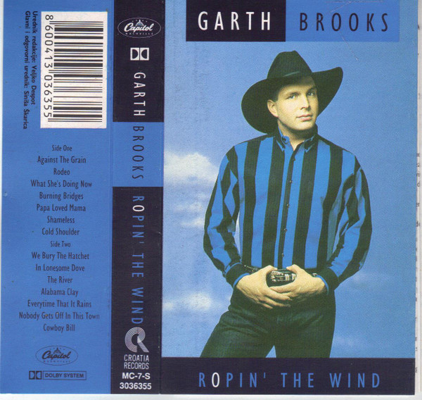lommelygter Litterær kunst Herske Garth Brooks – Ropin' The Wind (1992, Cassette) - Discogs