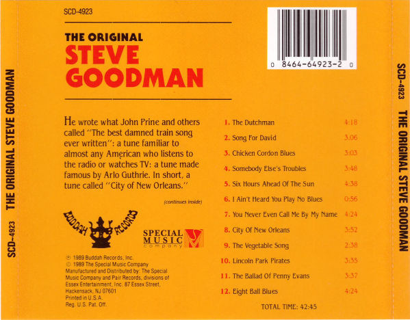 télécharger l'album Steve Goodman - The Original Steve Goodman