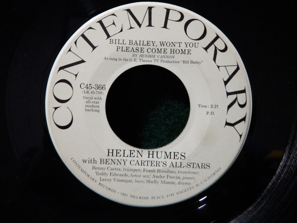 descargar álbum Helen Humes, Benny Carter's Allstars - Bill Bailey Wont You Please Come Home
