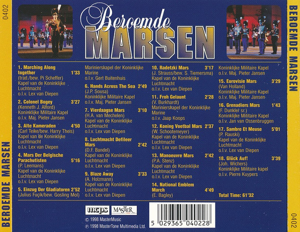 lataa albumi Download De Marinierskapel der Koninklijke Marine, Kapel Van De Koninklijke Luchtmacht, Koninklijke Militaire Kapel - Beroemde Marsen album