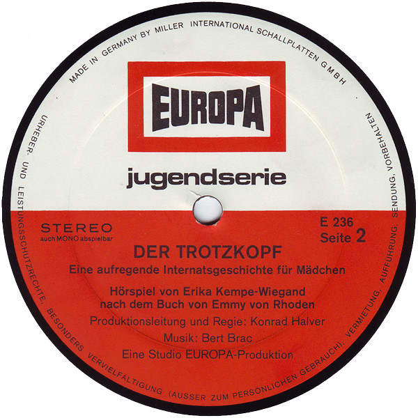 descargar álbum Emmy von Rhoden - Der Trotzkopf