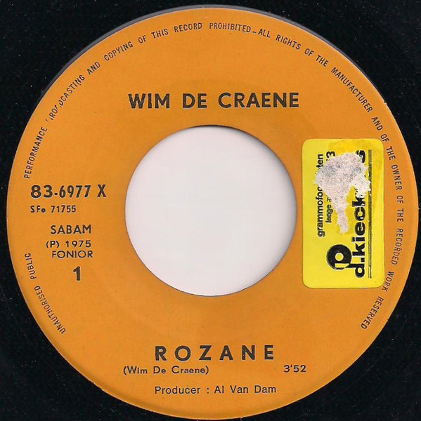 last ned album Wim De Craene - Rozane Sara