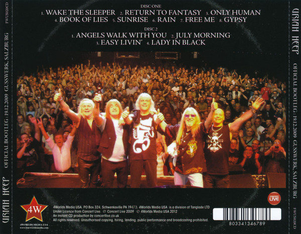 lataa albumi Uriah Heep - Official Bootleg Gusswerk Salzburg 2009 19 12 2009