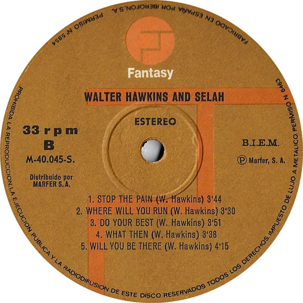last ned album Walter Hawkins - Selah