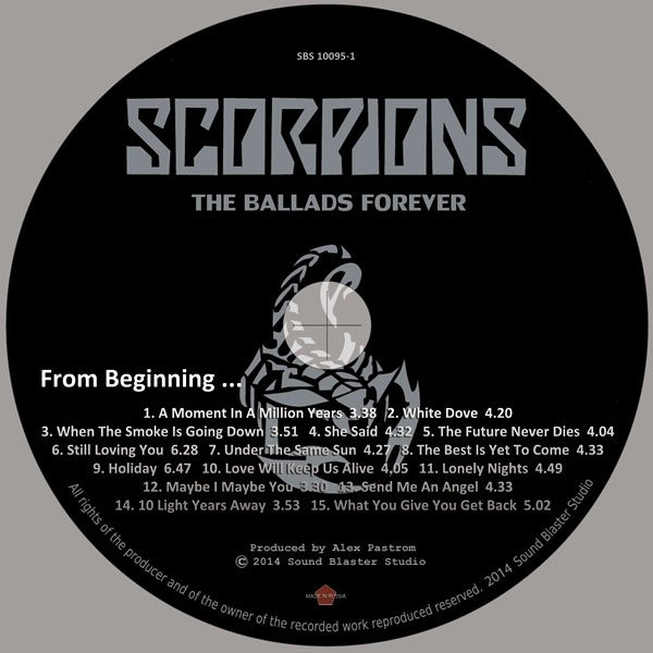 Album herunterladen Scorpions - The Ballads Forever From Beginning