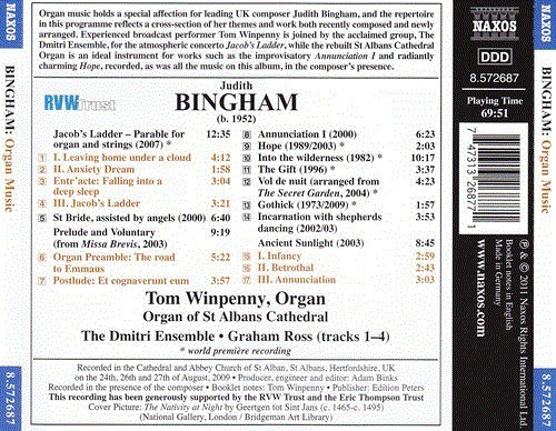 lataa albumi Judith Bingham - Organ Music