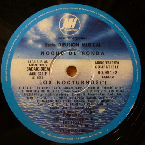 Album herunterladen Los Nocturnos - Noche De Ronda