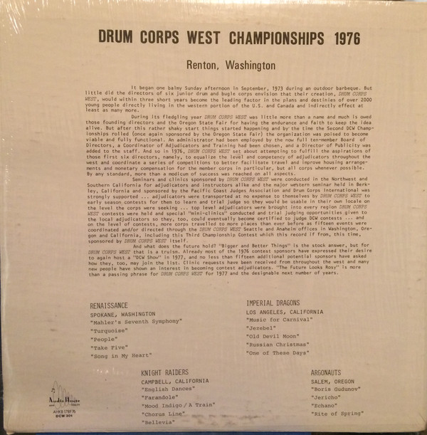 Album herunterladen Various - Drum Corps West 1976 Championships