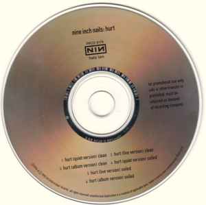 Nine Inch Nails – Hurt (1995, CD) - Discogs