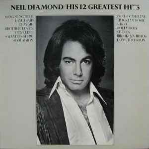 Neil Diamond - His 12 Greatest Hits album cover