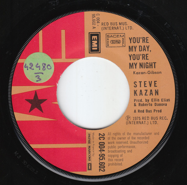 last ned album Steve Kazan - Youre My Day Youre My Night