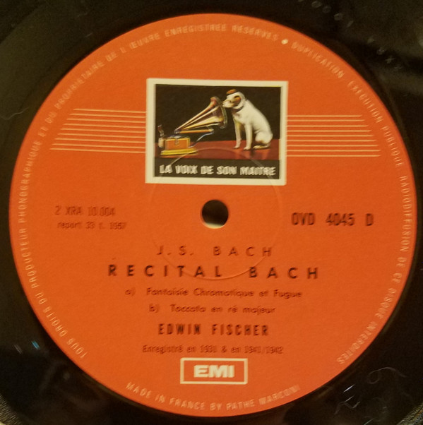 ladda ner album Edwin Fischer, Johann Sebastian Bach - Pieces Pour Piano