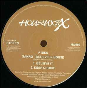 Sakro - Believe In House album cover