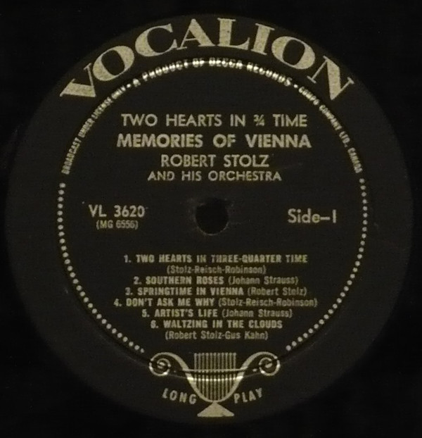 ladda ner album Robert Stolz And His Orchestra - Two Hearts in Time Memories of Vienna